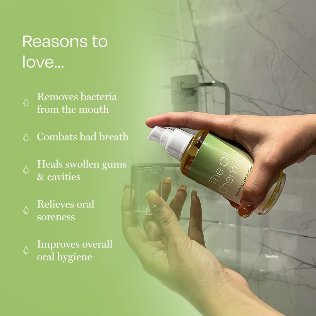 Mint Rush Oil Pulling Mouth Wash Reasons To Love