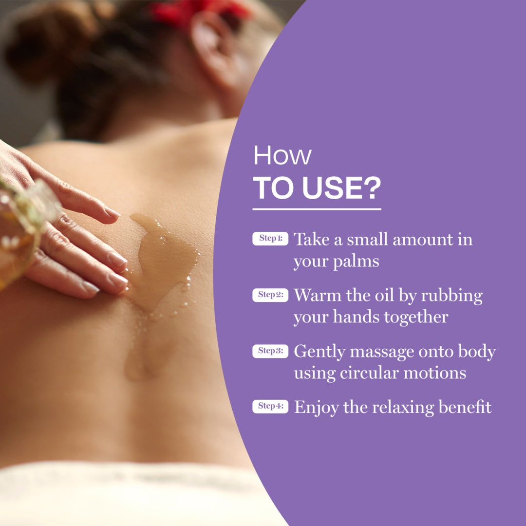 Lavender and Chamomile Body Massage Oil How to Use