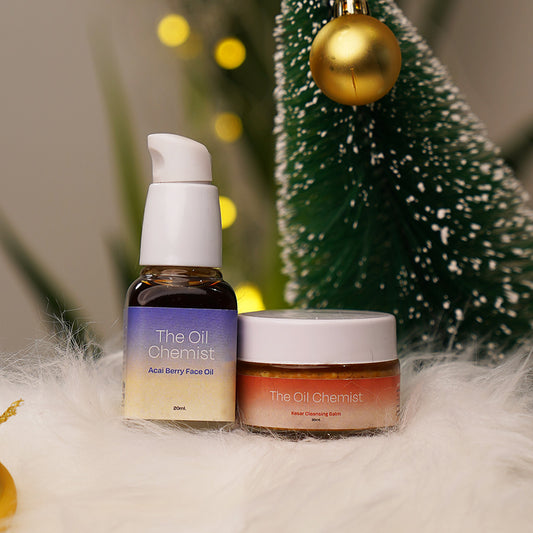 Kesar Clear Skin Combo | Kesar Cleansing Balm & Açaiberry Face Oil for Acne-Free, Even-Toned Skin